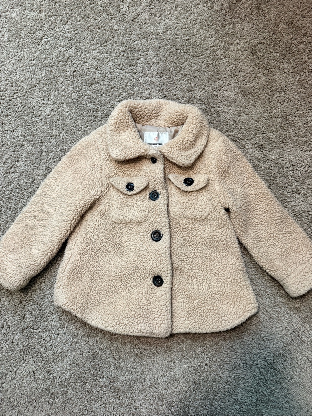 Urban Republic Beige Sherpa Puffer Jacket